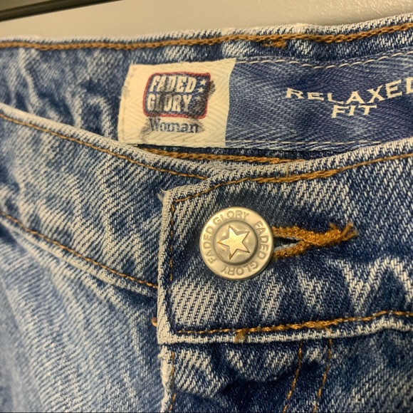 Vintage High Rise Women’s Taper Denim Blue Jeans Size 18W - Picture 5 of 9